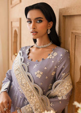 Sheherzadi By Emaan Adeel Formals Embroidered Chiffon 3 Piece Unstitched Suit EA25SCF D-SAHARSH